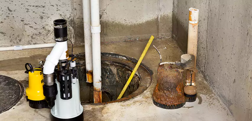 Installing Sump Pump in Finished Basement in Burien, WA